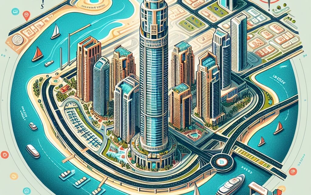 Emirates Crown Tower Dubai Marina Location Map | Best Guide