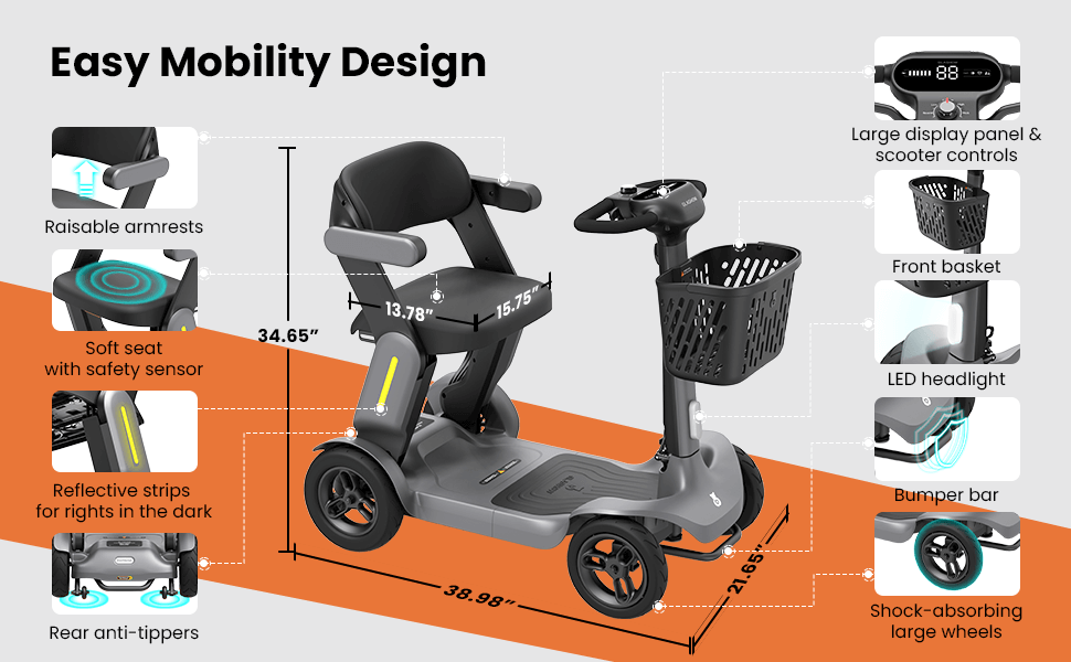 The Most Worth Buying Mobility Scooters in 2024 - Glashow S3