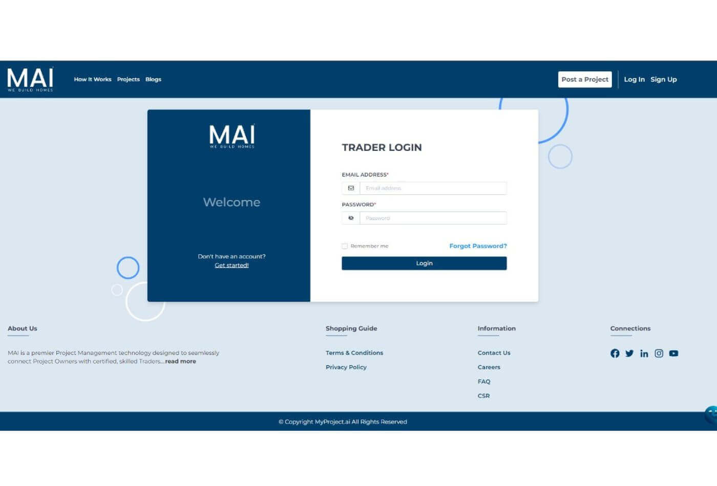 Home Service Login