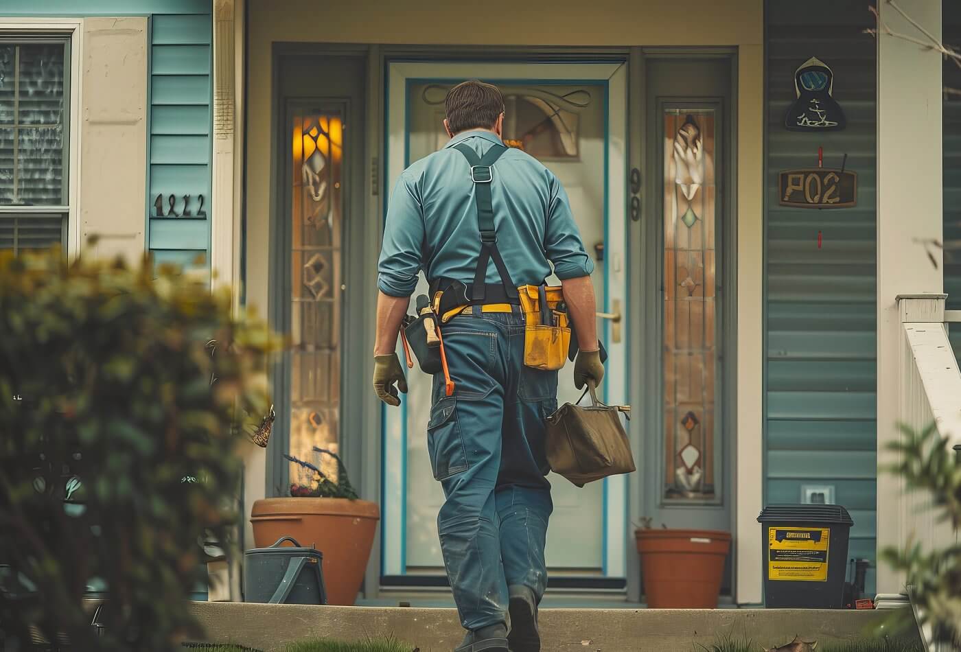 handyman with bag