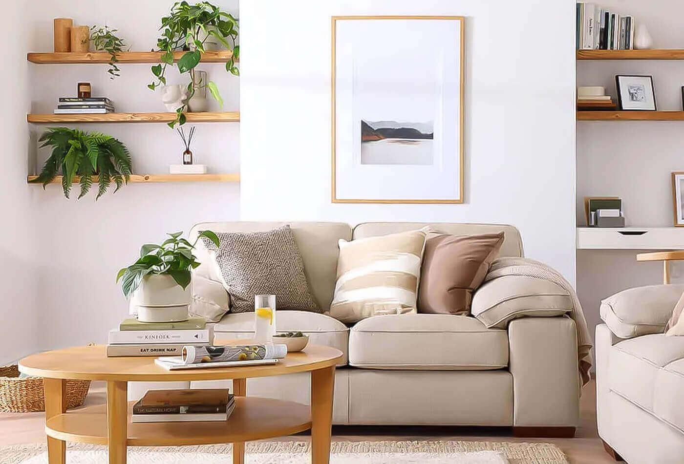 Lounge into a Stylish living room for spring