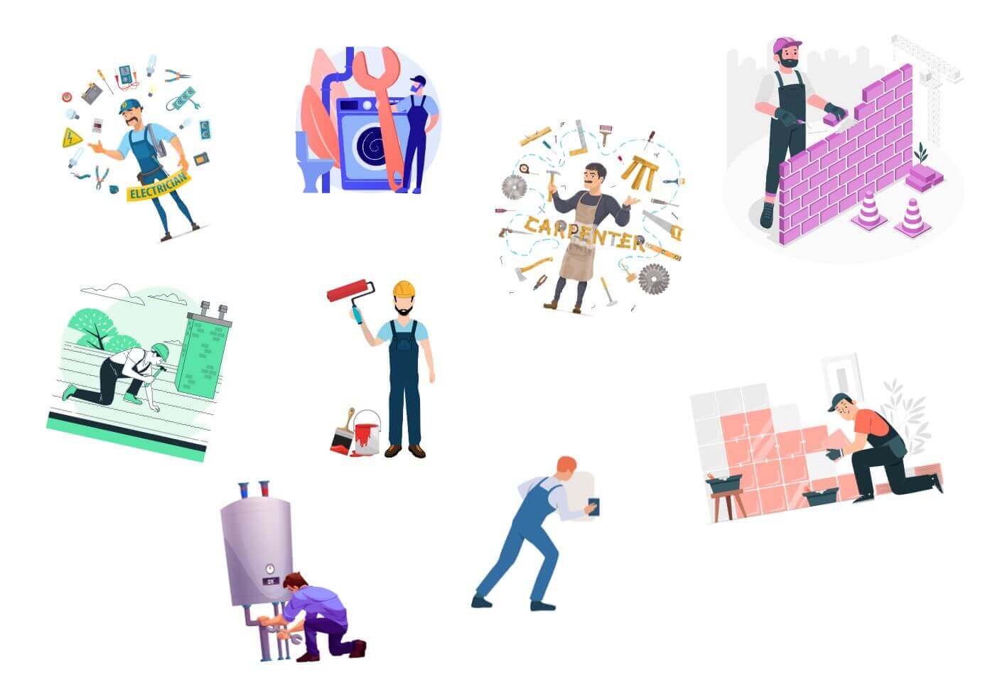 Roles of Tradespeople; Building Expertise Brick by Brick: