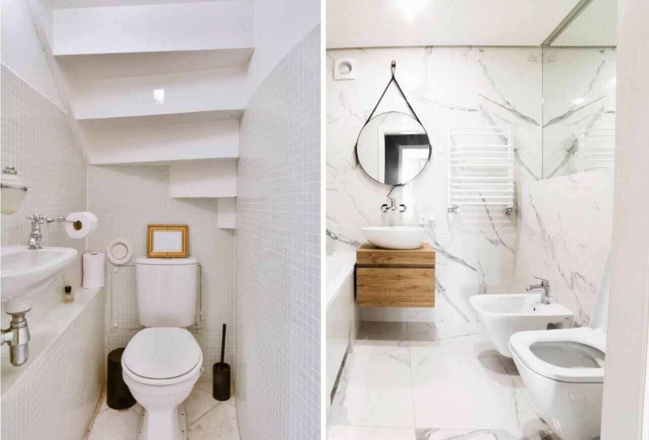 Savvy Tiny Bathroom Ideas_ Pin This!