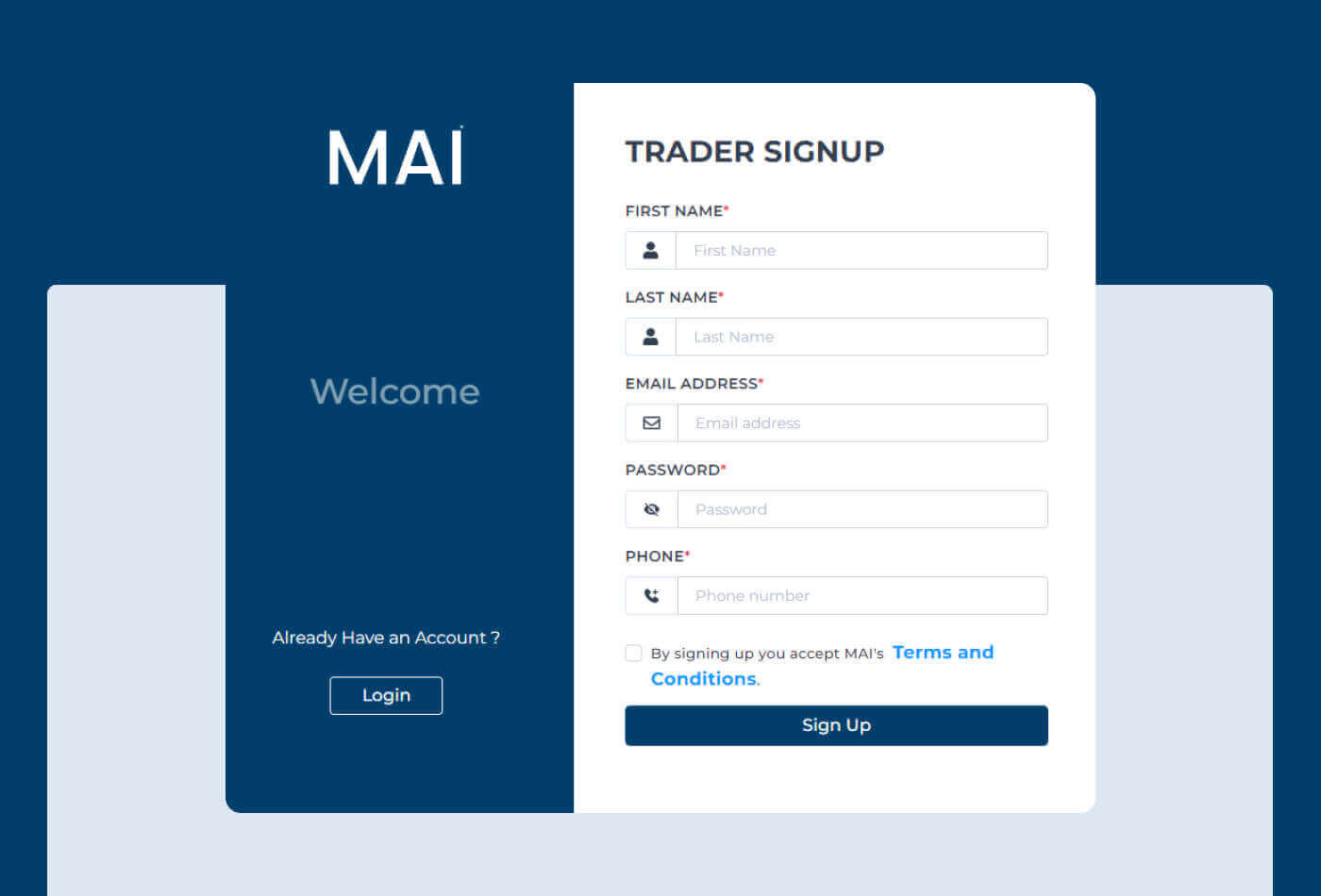 Signing Up as a Trader on MAI: What is the Process?
