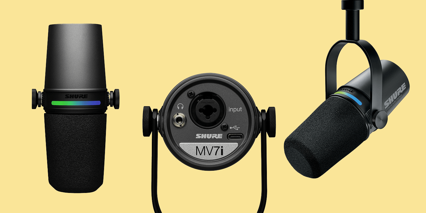 Shure MV7i microphone intelligent