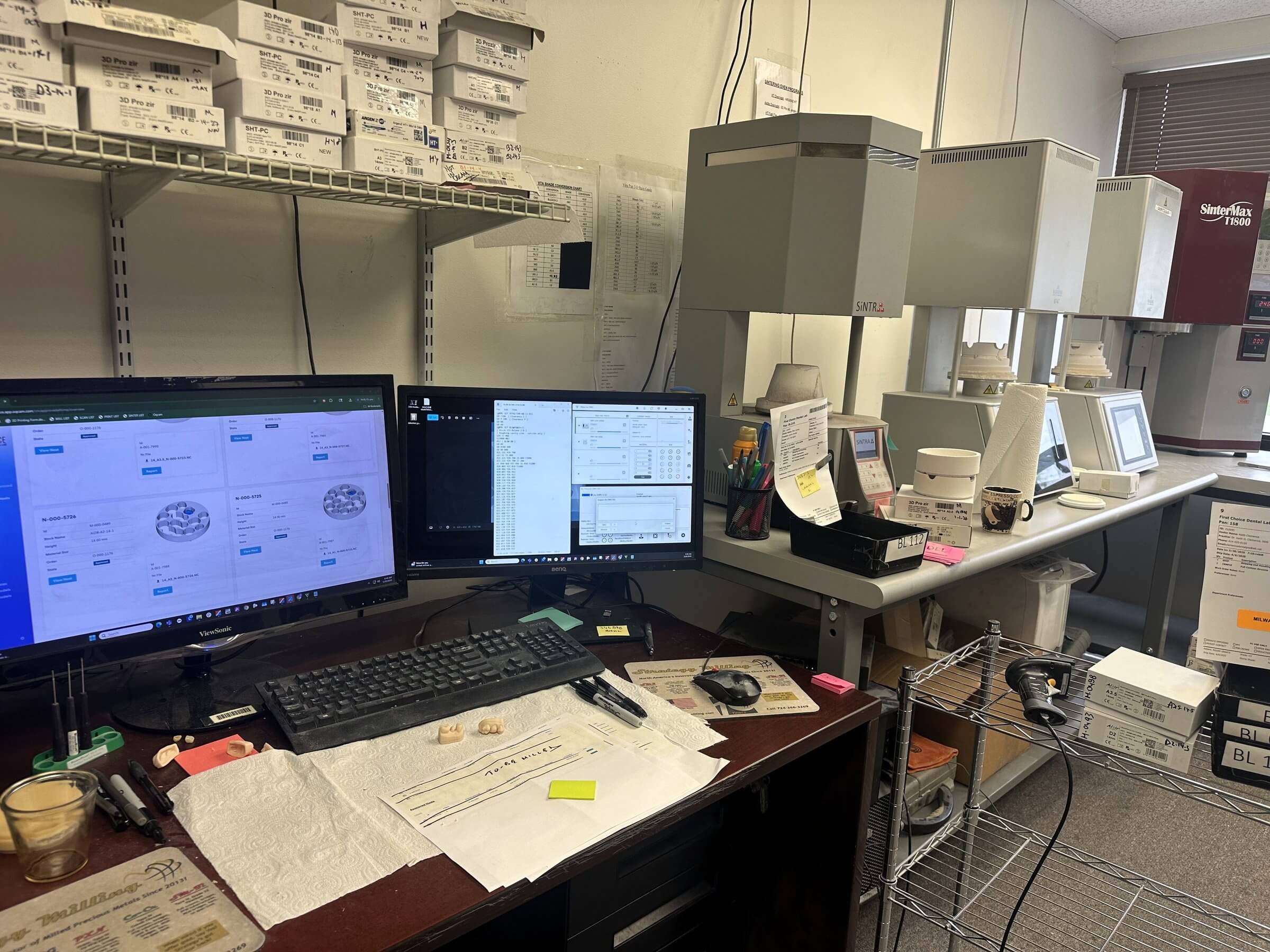 Oqcam's CAM automation for milling at First Choice Dental Lab