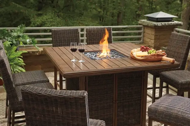 How a Bar Height Fire Pit Table will Elevate your Patio