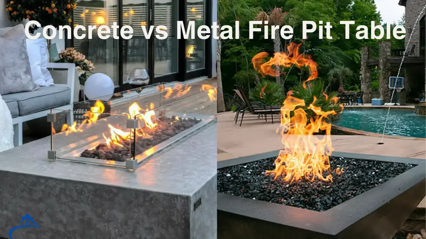 Concrete vs Metal Fire Pit Table