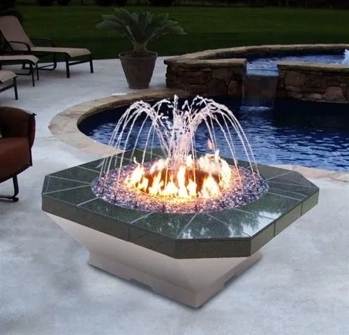 Fire Pit with Water Feature will Upgrade Your Backyard