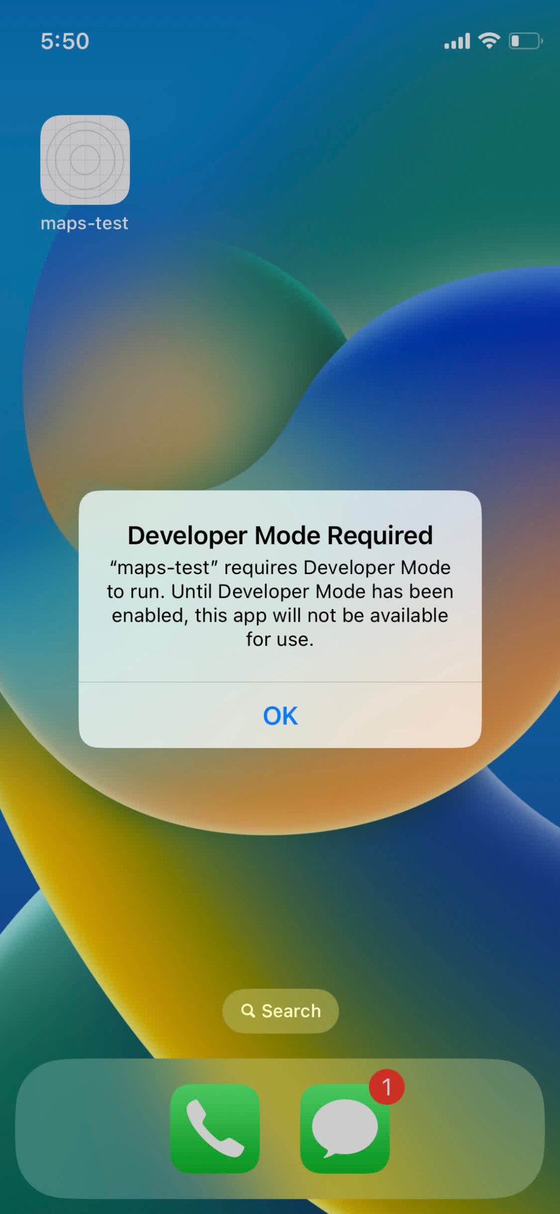 ios dev mode