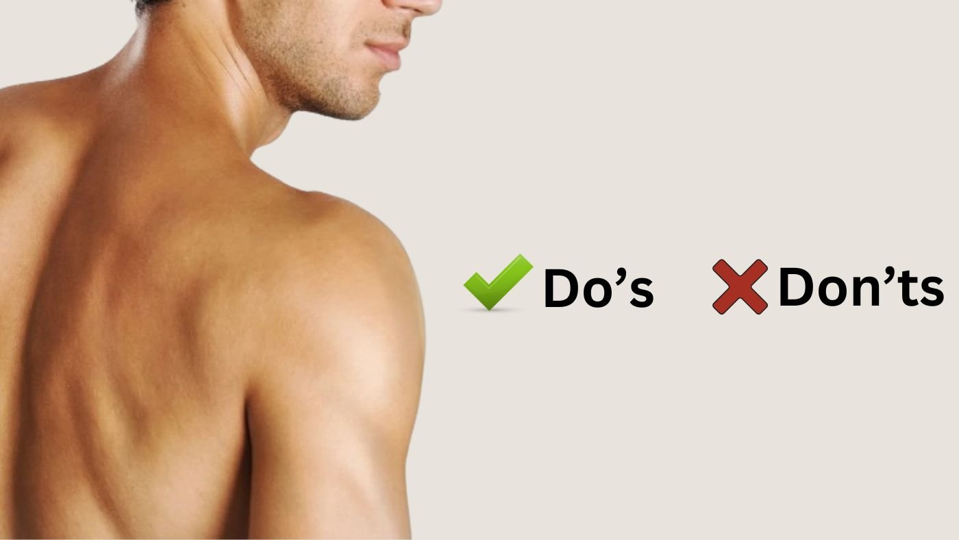 Do's and Don't's Before, During and After IPL Hair Removal on Back