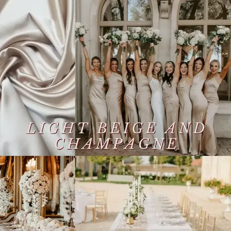 Light Beige and Champagne