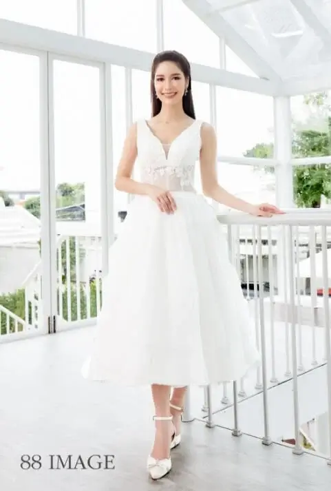 Tea-Length Wedding Dress