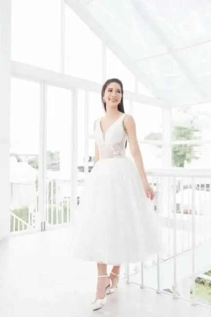 Tea-Length Wedding Dress