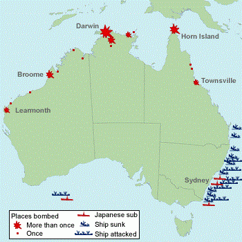 Australia under attack: Australia bombed, strafed and shelled ...