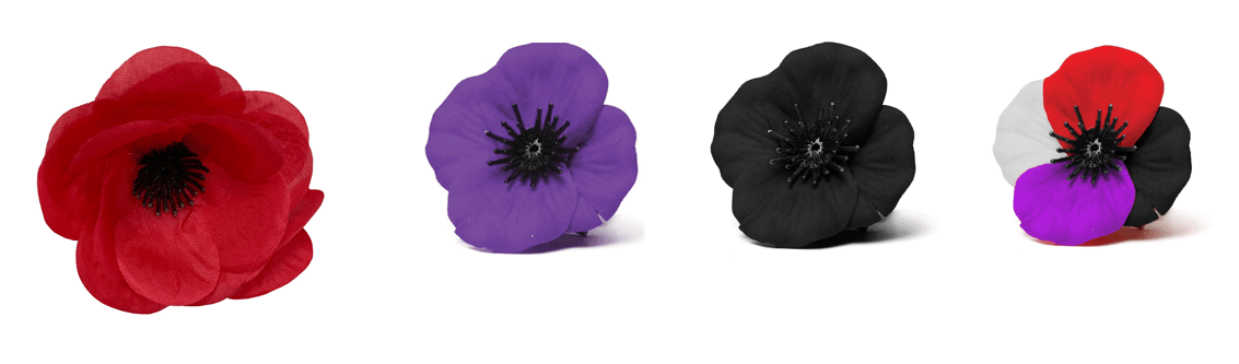 Anzac Poppy Badges