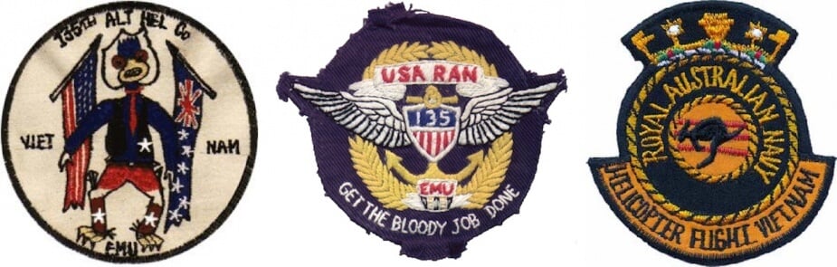 Royal Australian Navy Helicopter Flight Vietnam Unit Patches