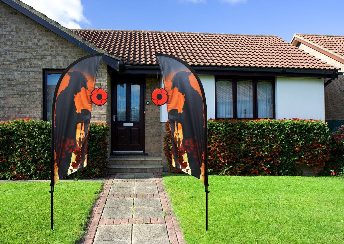 We will remember them lawn flag