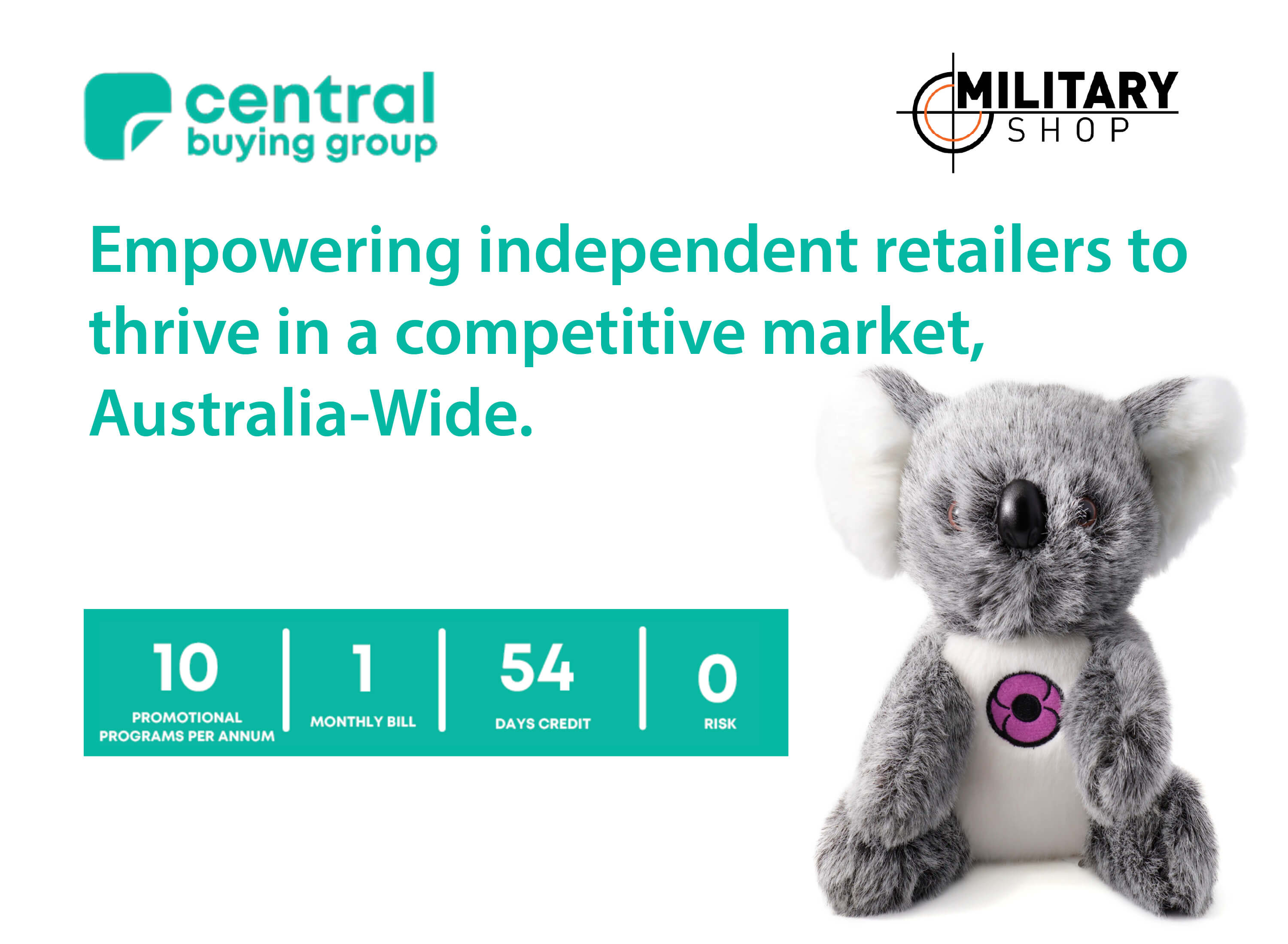 The Military Shop Is Now Part of The Central Buying Group!