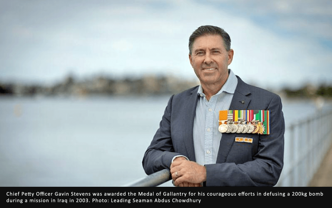 Bravery Recognised - Chief Petty Officer Gavin Stevens Received a Medal of Gallantry