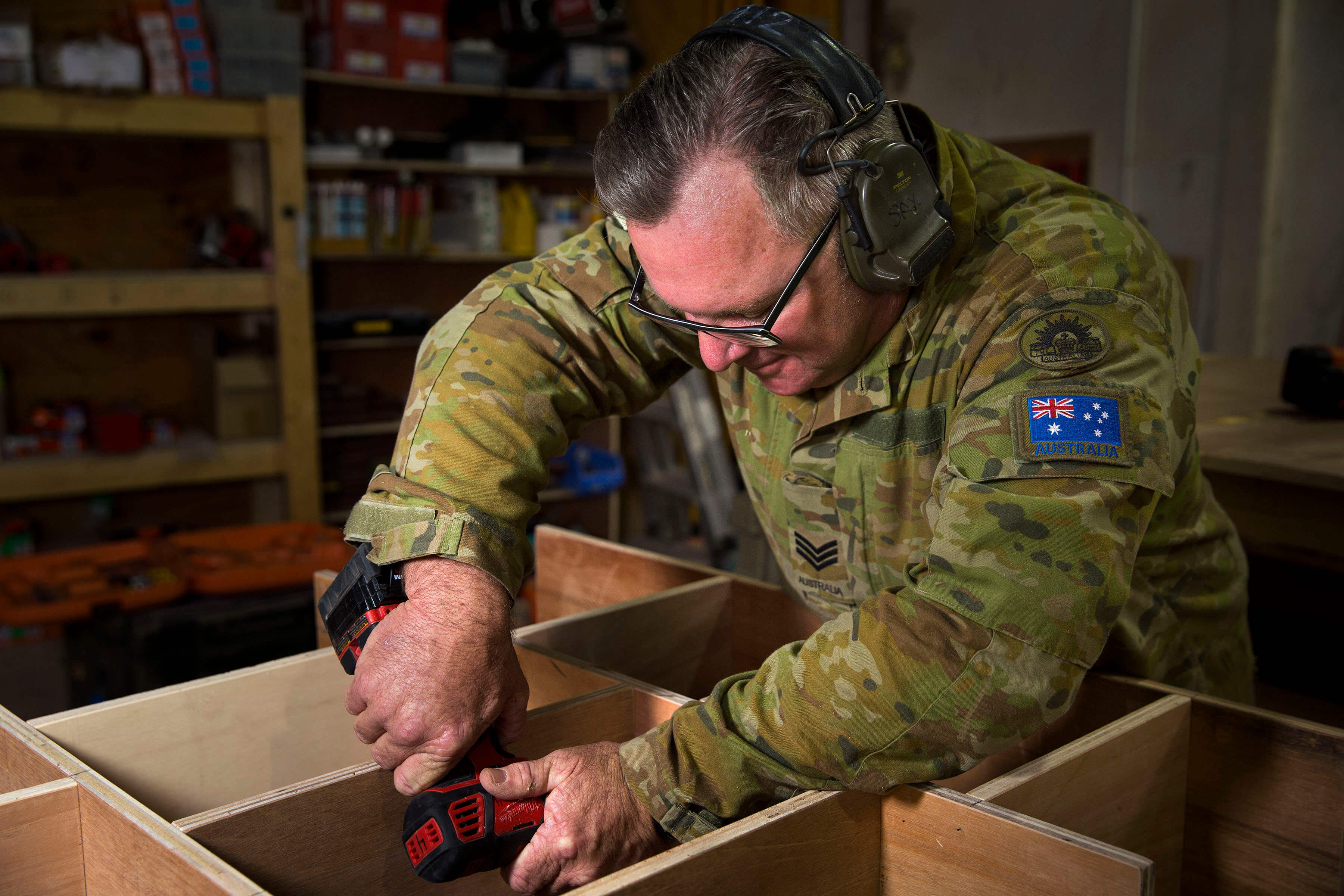 AUSSIE ARMY CARPENTERS BUILDING A BETTER WORLD