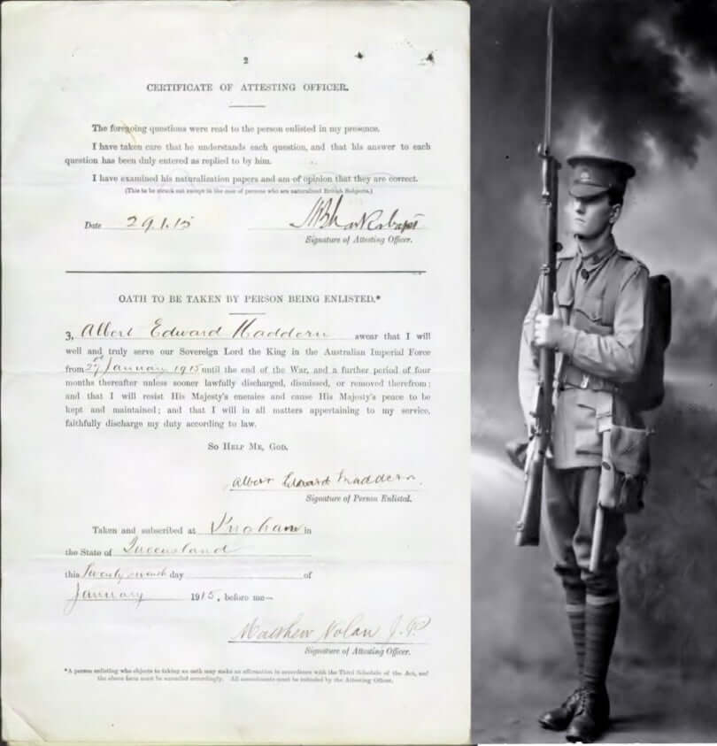 ENLISTED 21JAN1915