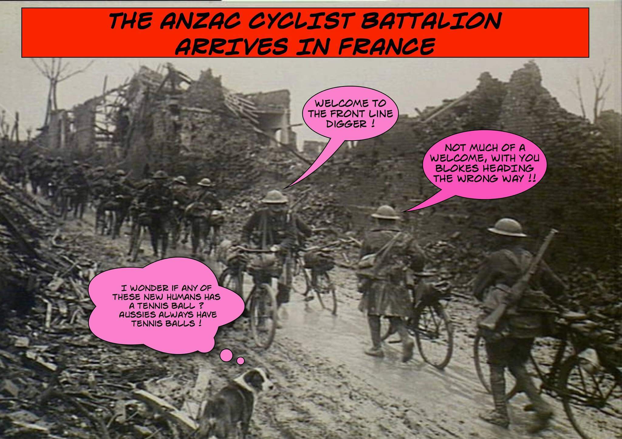 FOLLOWING THE TRAIL OF AN ANZAC CYCLIST/RUNNER