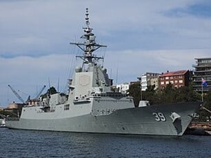 HMAS Hobart Takes Part in Exercise La Perouse 25