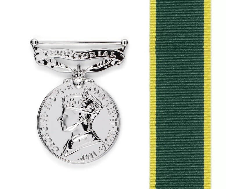 A close-up of a medal  Description automatically generated