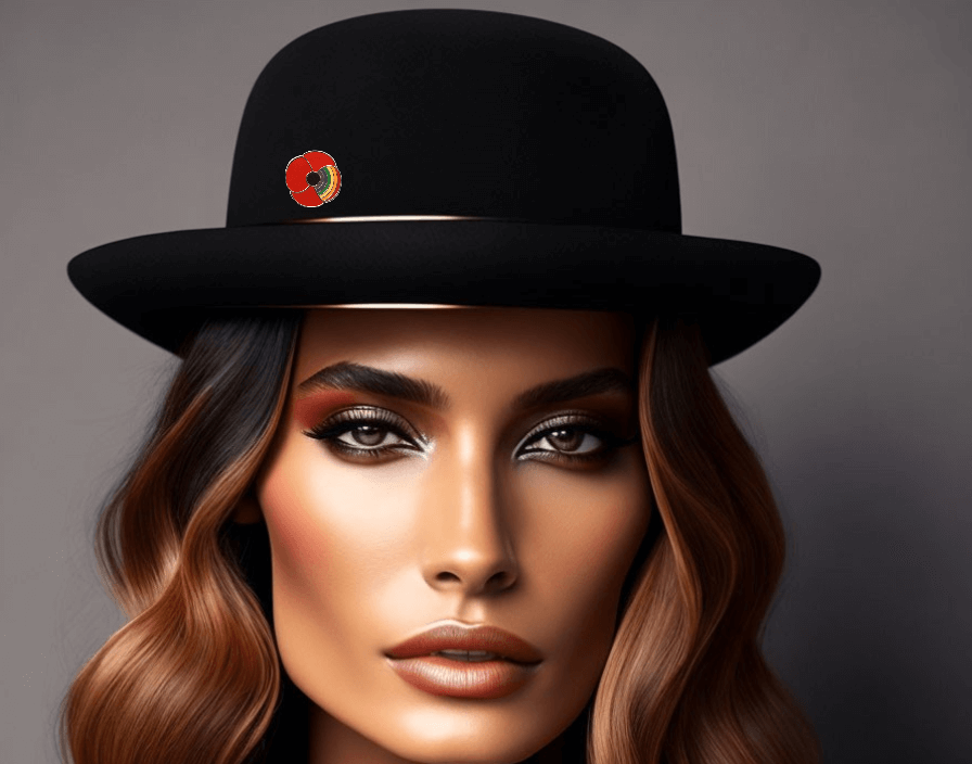 Lapel pin on a hat