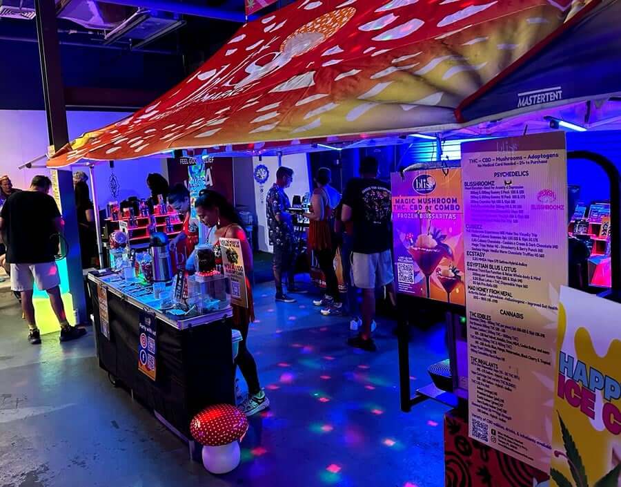 Loved having Bliss Wellness across the way from the Rockstar Blends booth | Cannadelic 2024