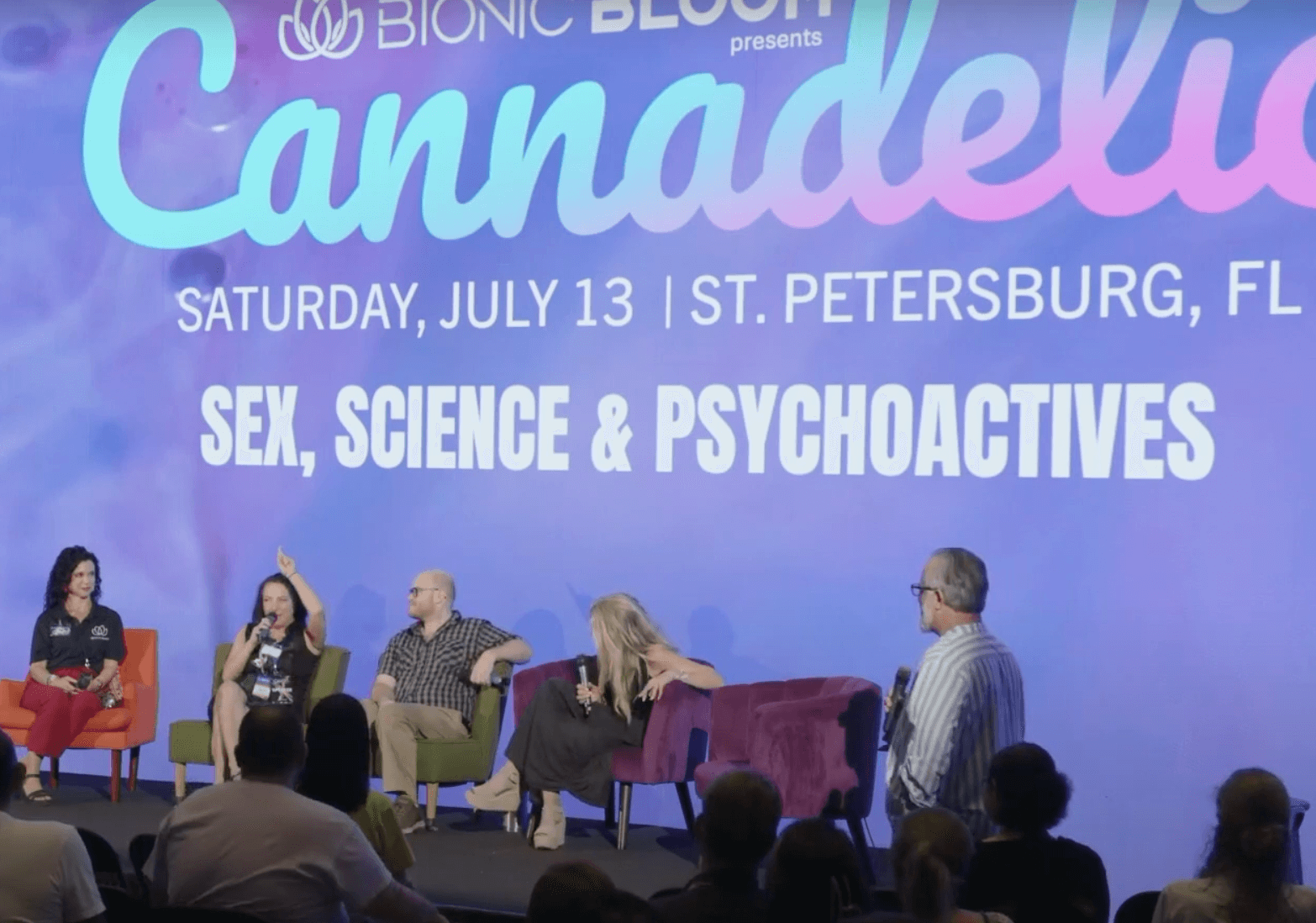Dr. Angela Fisher cheers Heather on at Cannadelic 2024
