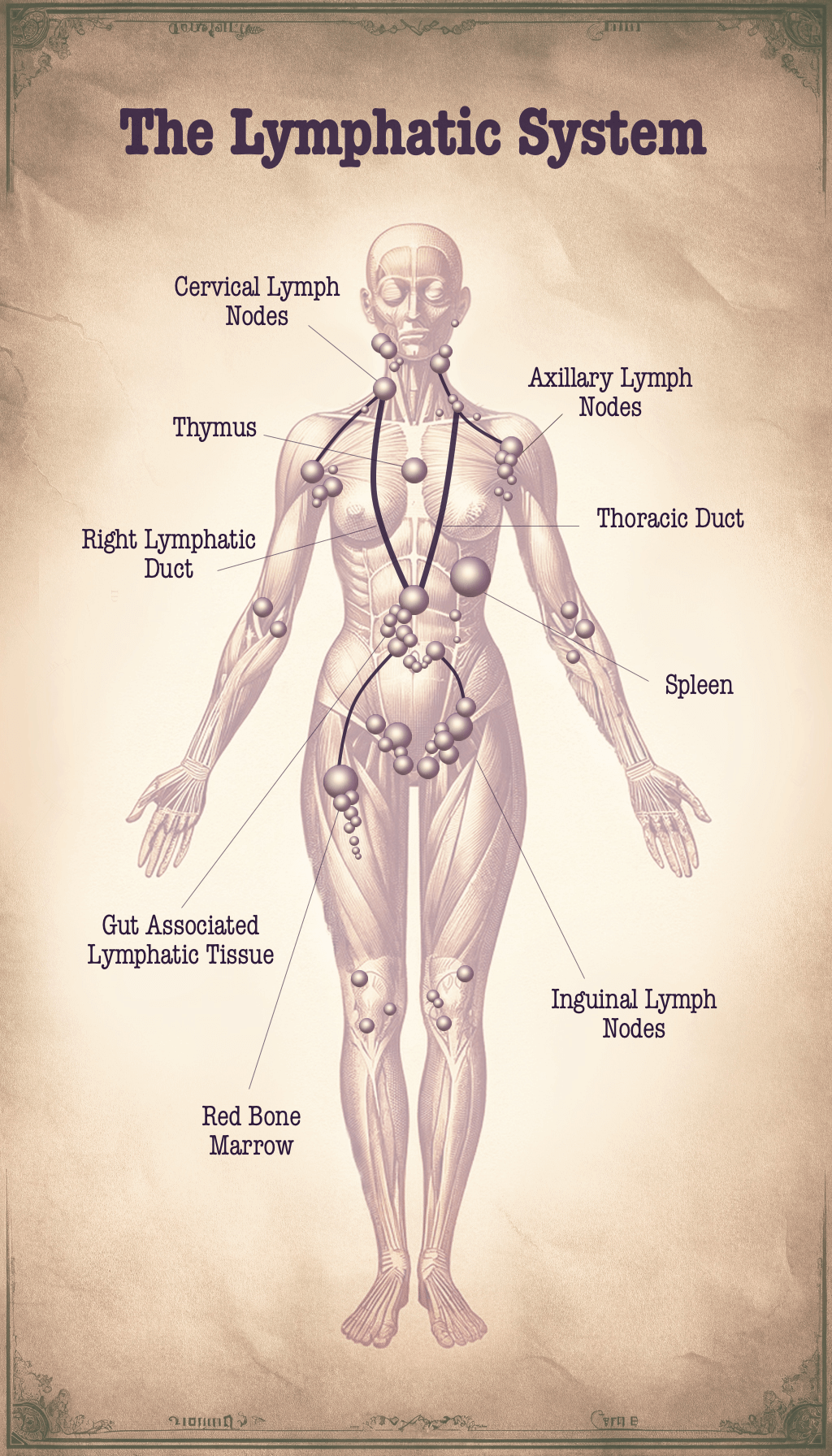 map of lymph nodes in the body