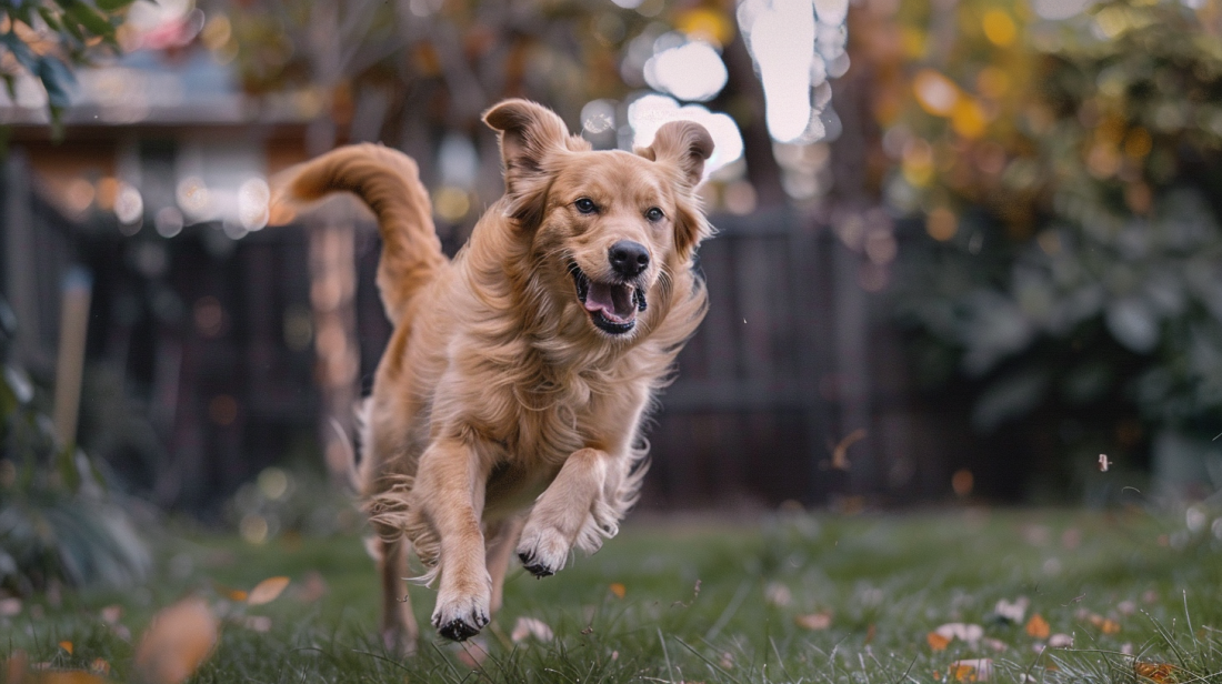 dog energetic outburst