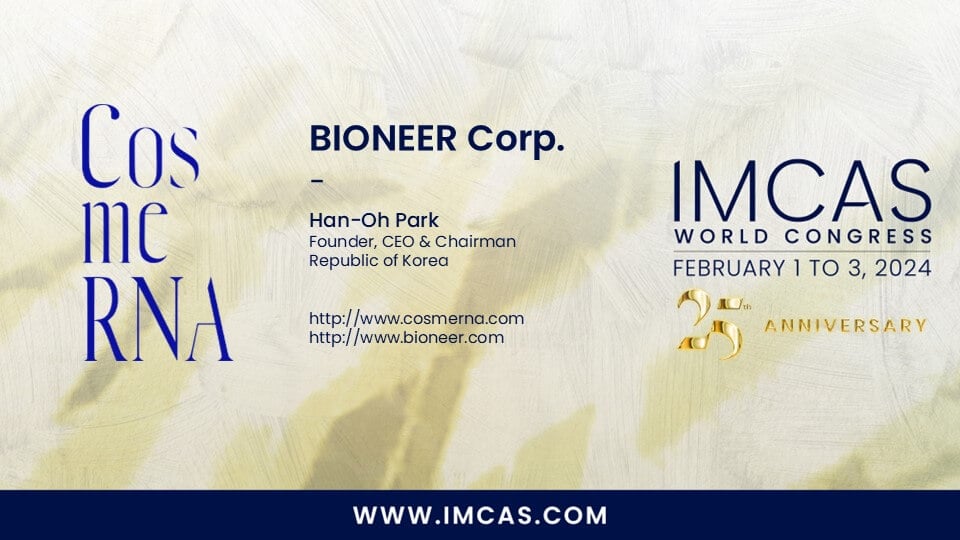 CosmeRNA at IMCAS Innovation Tank 2024