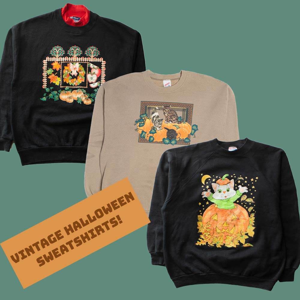 Cute Vintage Halloween Sweatshirts!