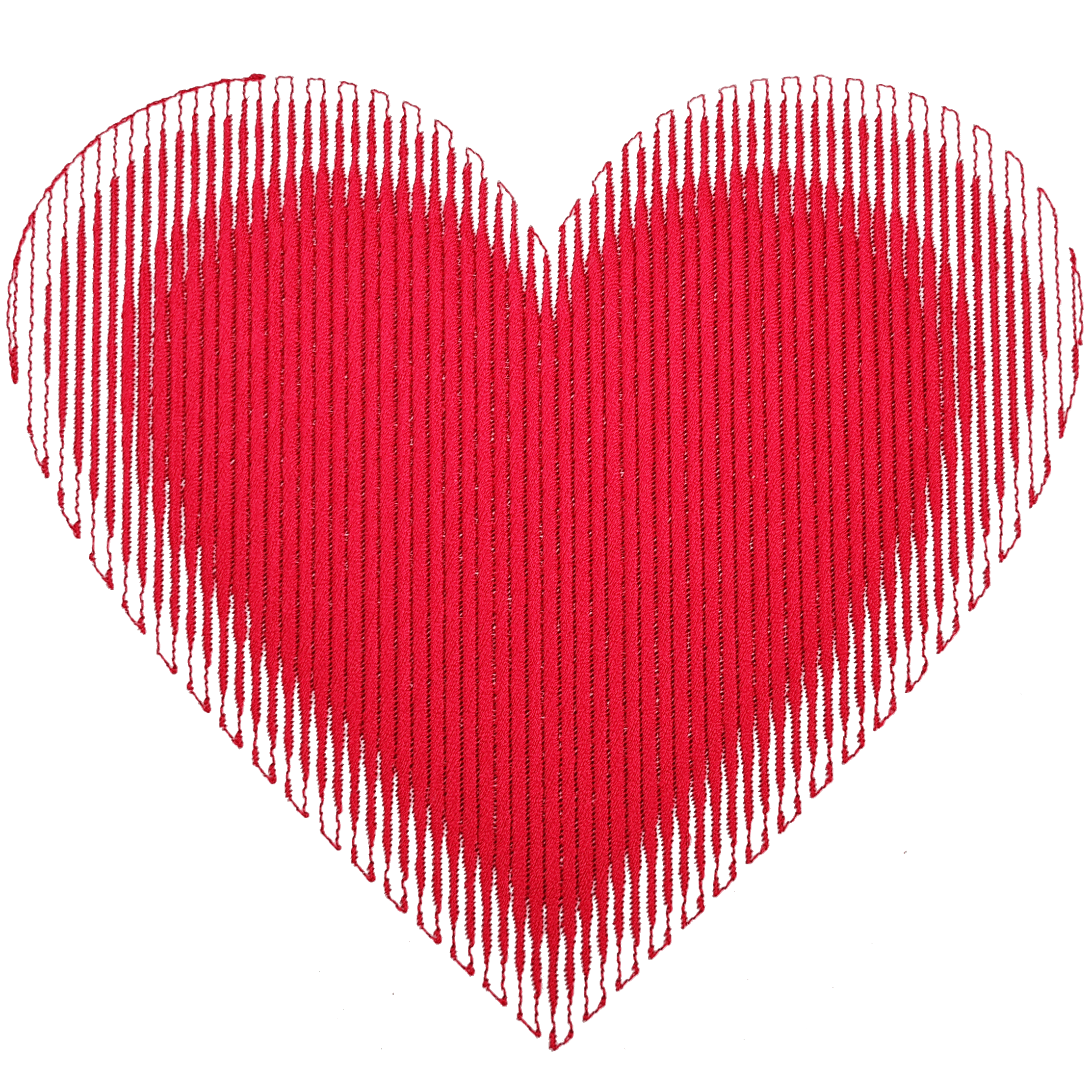 Animated Embroidery with Photo Flash-Embroidery Heart
