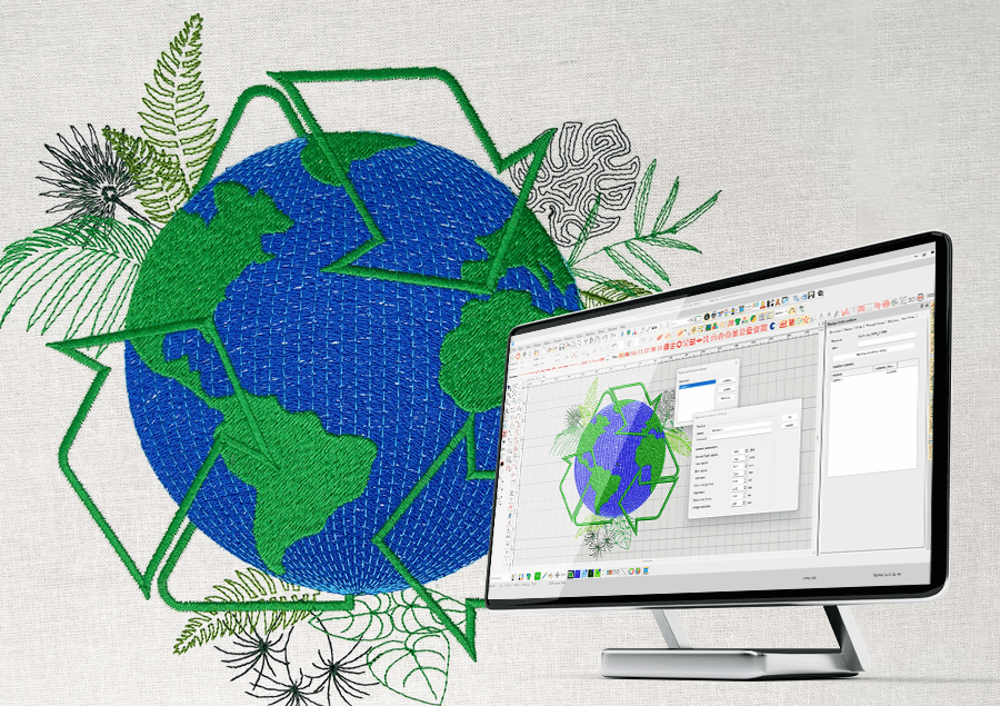 Sustainable Embroidery - embroidery design