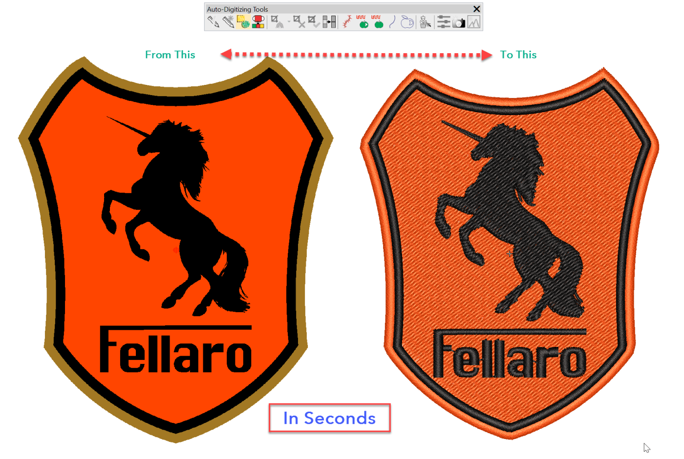 Auto Digitizing with Decorating