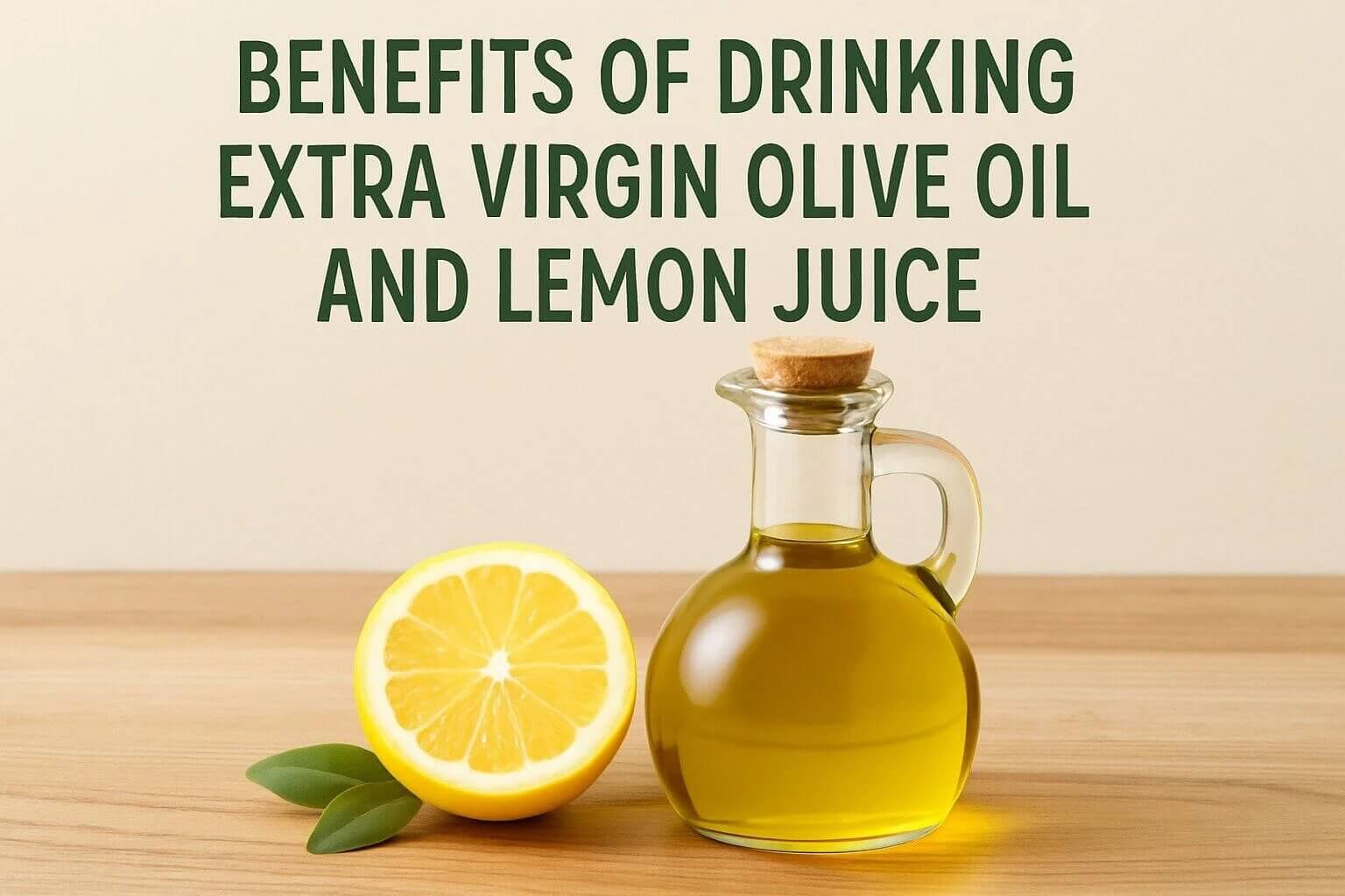 morning routine with olive oil shot - benefits of drinking extra virgin olive oil and lemon juice