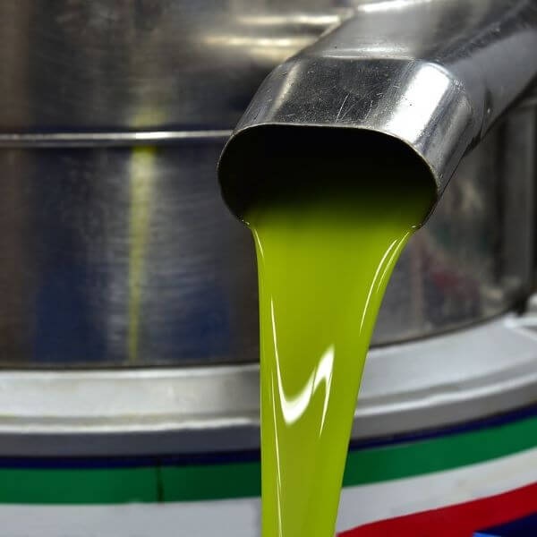 Fresh Pressed Olio Nuovo Olive Oil pouring