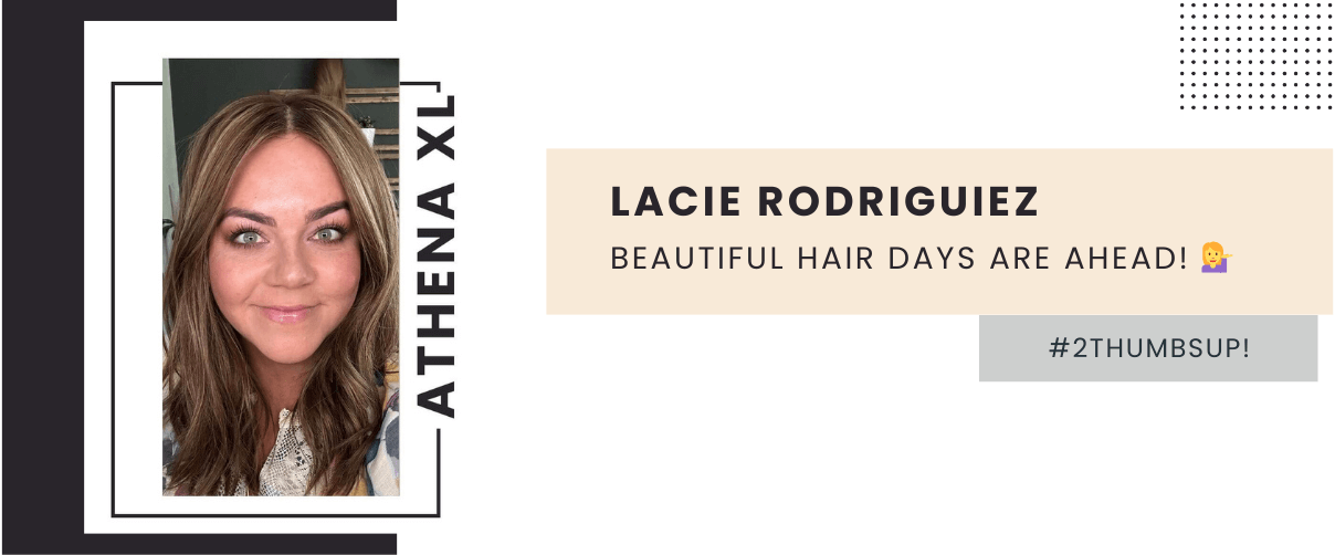 Lacie Rodriguez honest review of Athena XL Hair Topper