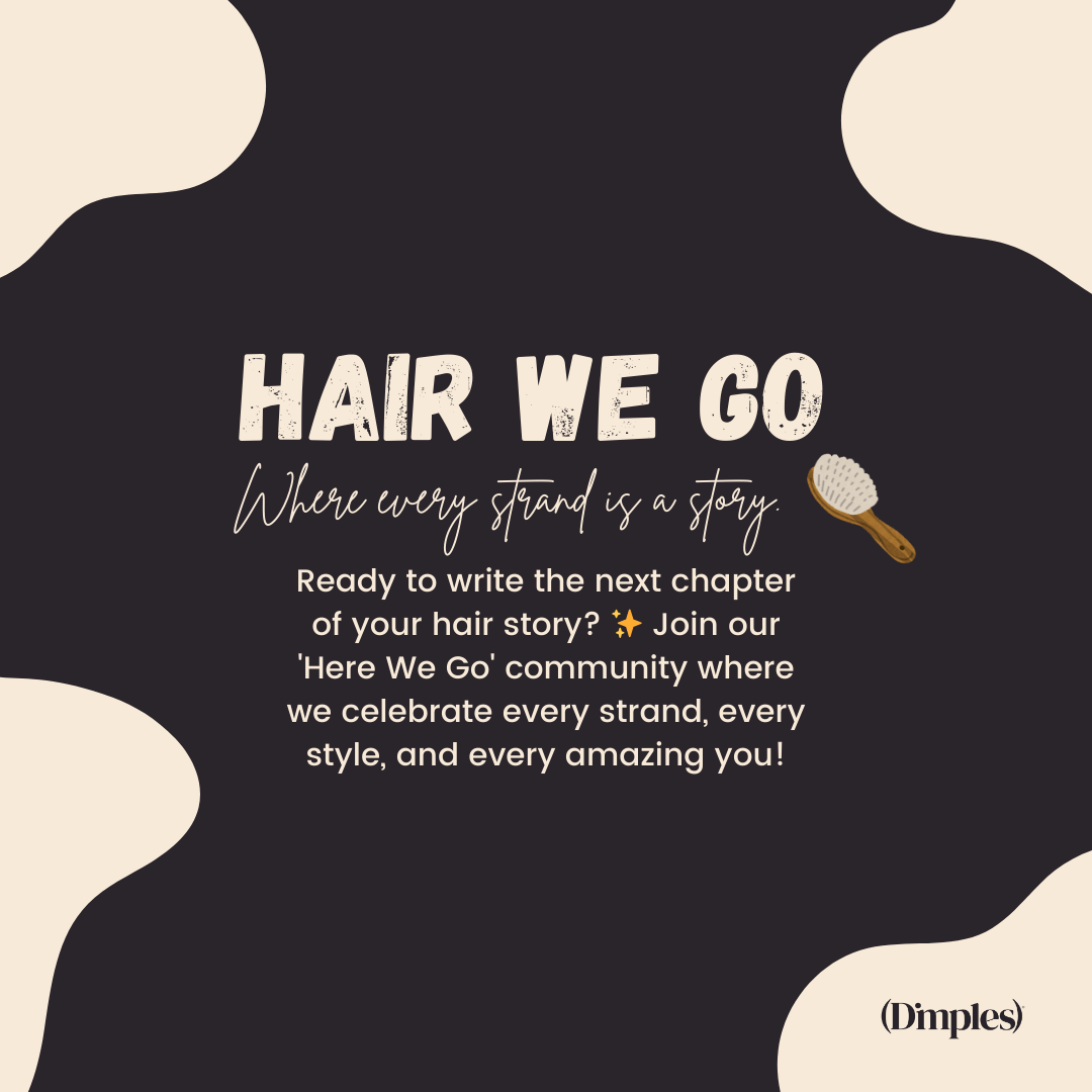 Join the "Hair We Go" Facebook group for support, tips, and encouragement on your hair loss journey with amazing women.