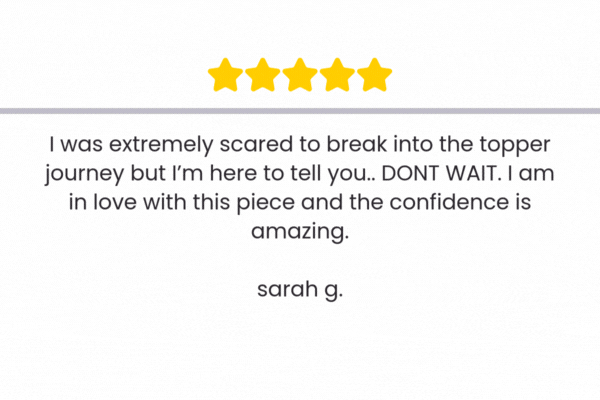 customer reviews on hair toppers and wigs.