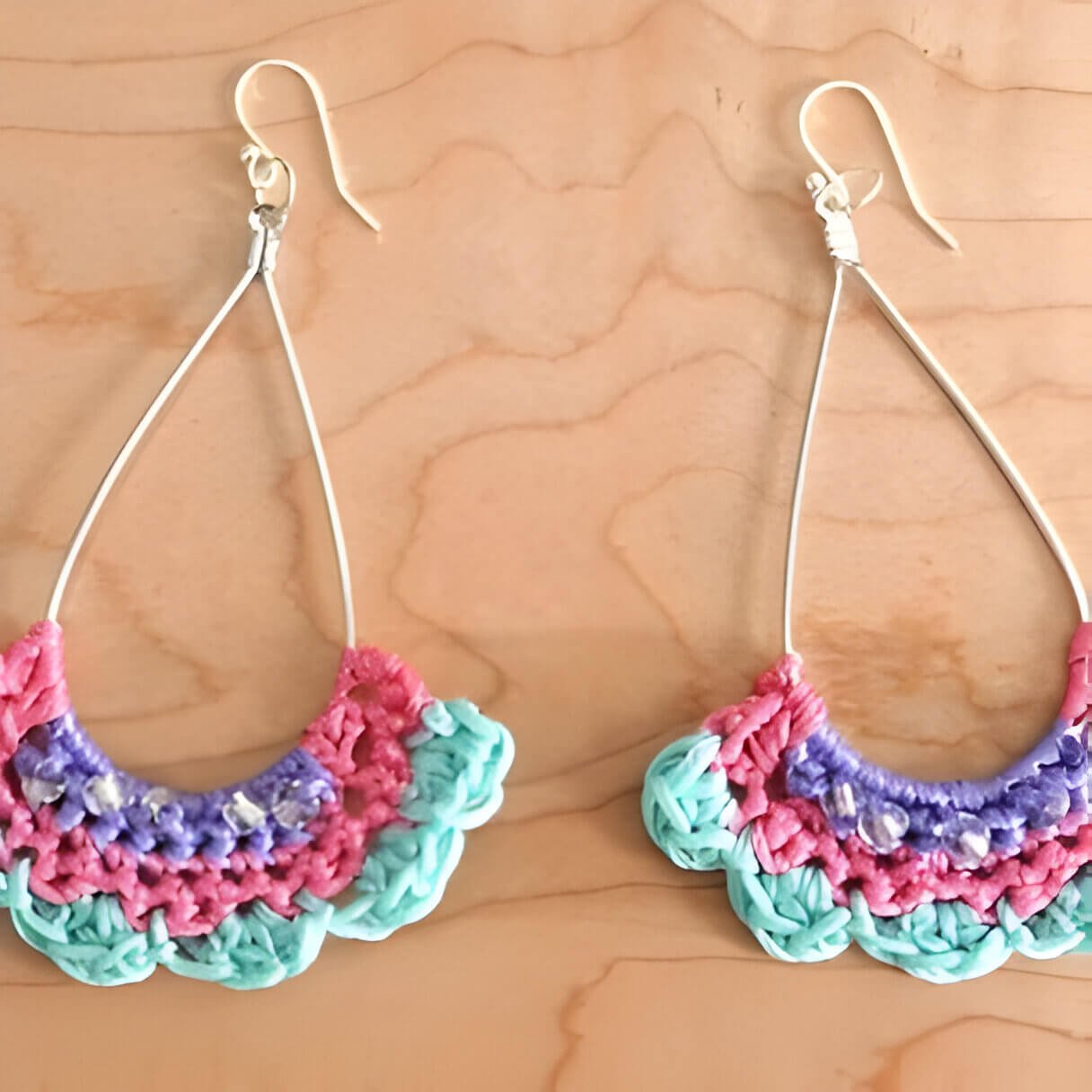 Spring Flair Crochet Earrings