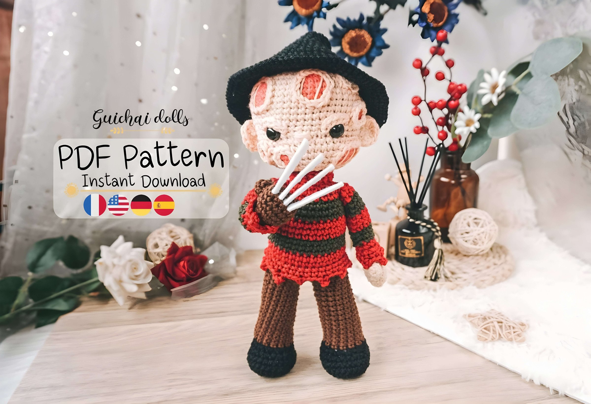 Freddie Kruger from Nightmare Crochet
