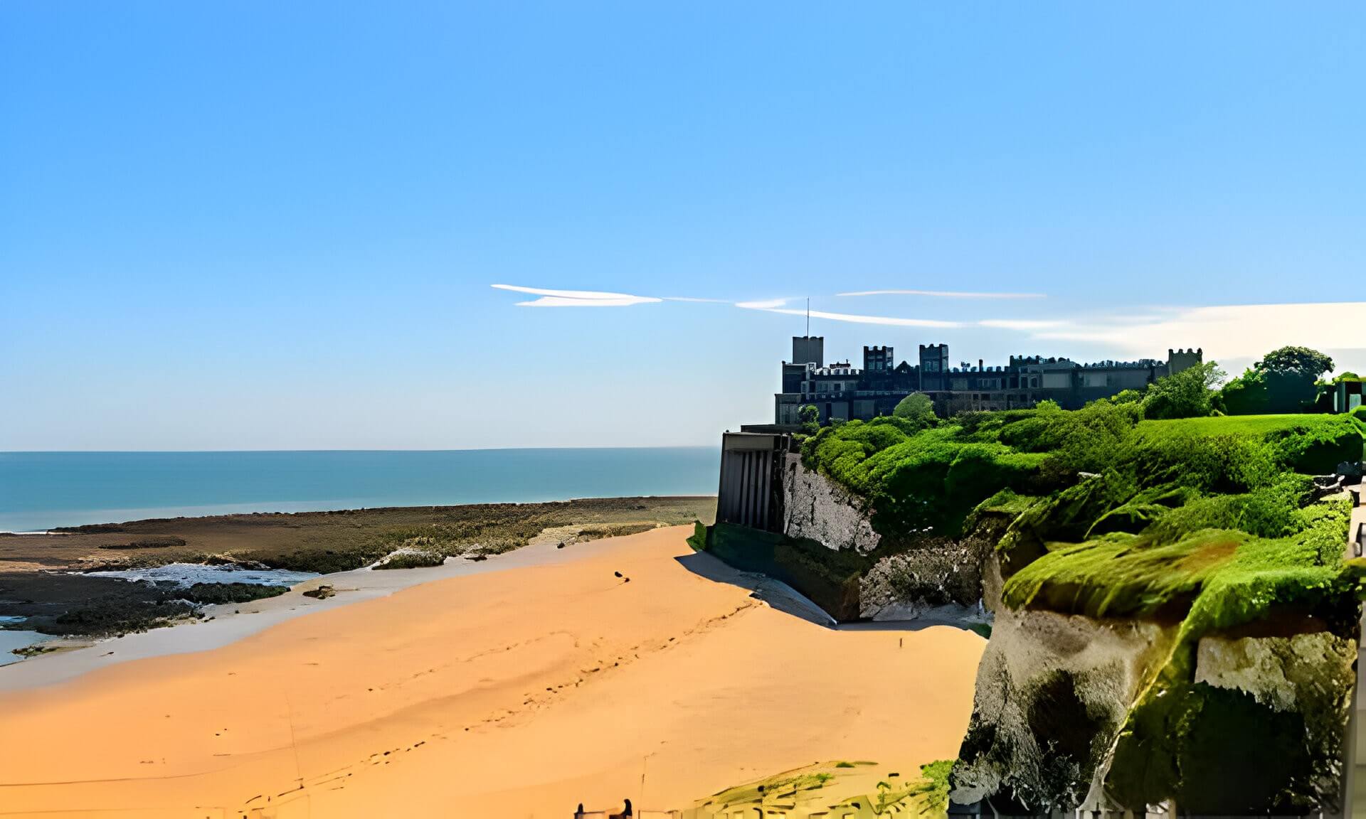 A sunny beach scape