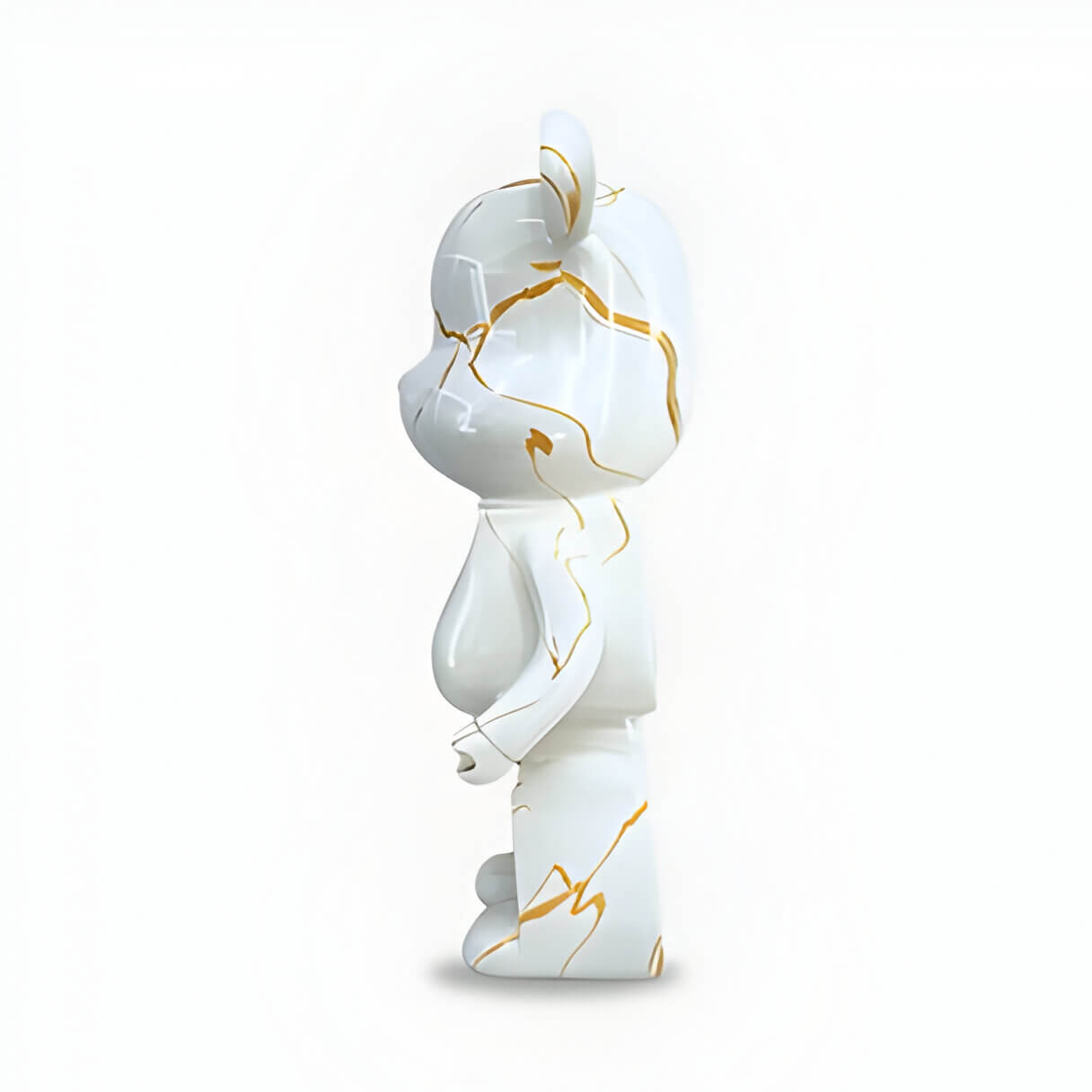Golden luster giant bear sculpture
