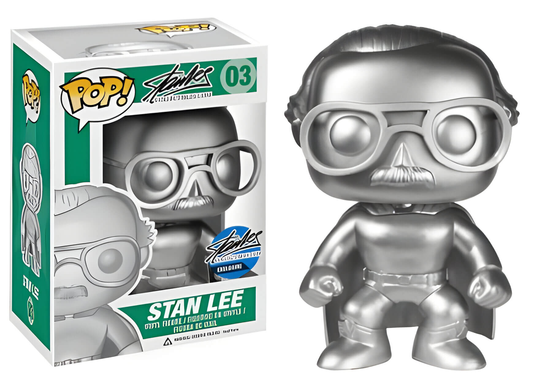 Funko Pop metallic Stan Lee figurine