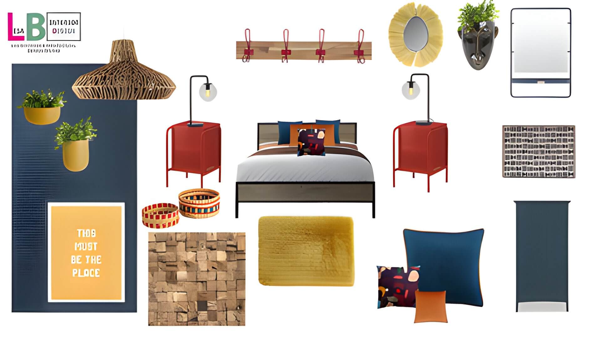 an interior designers mood board